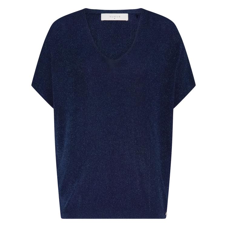 Dina Top Lurex | Navy