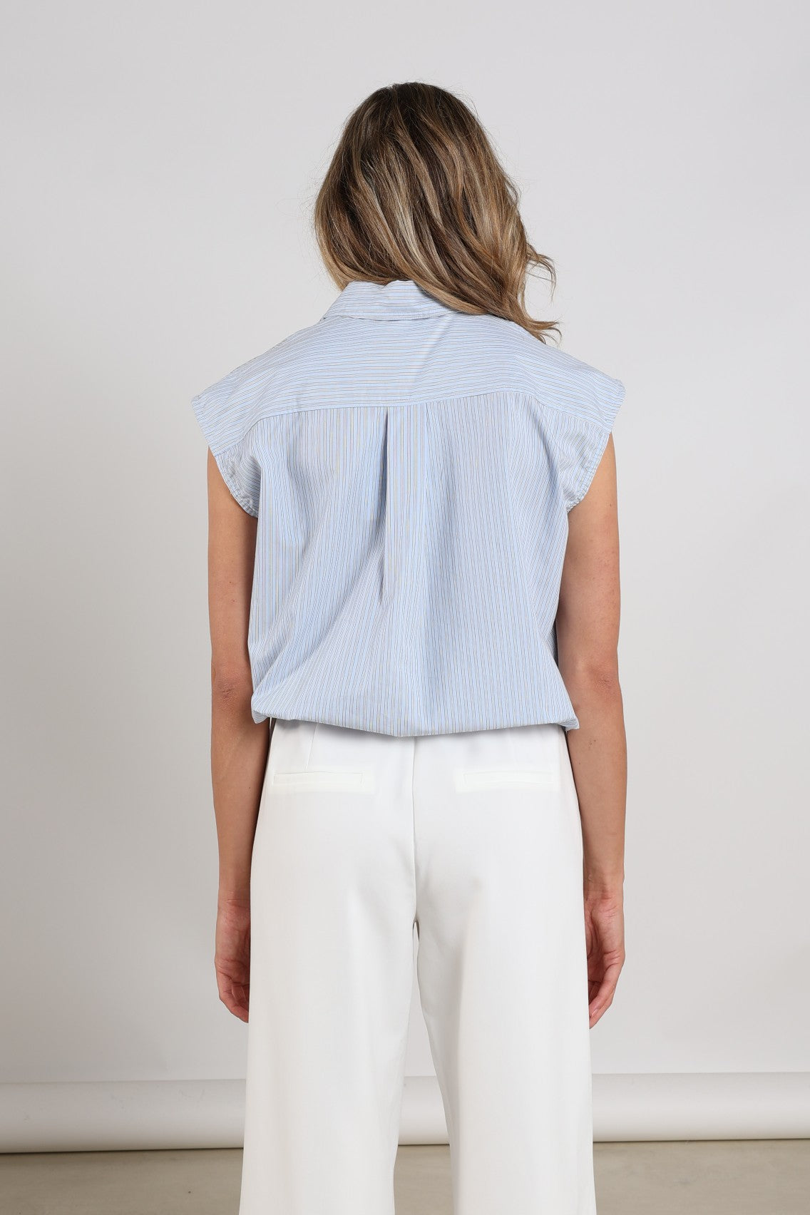 Abby Top Stripe | Cloudy