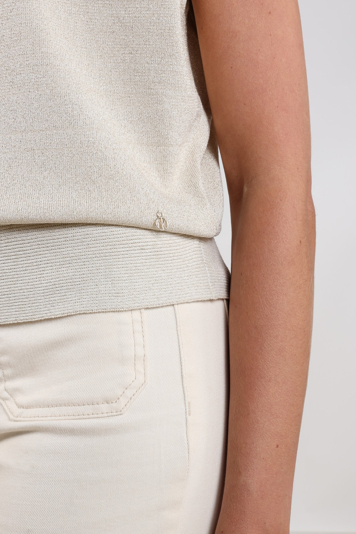 Wies Top Lurex | Sand