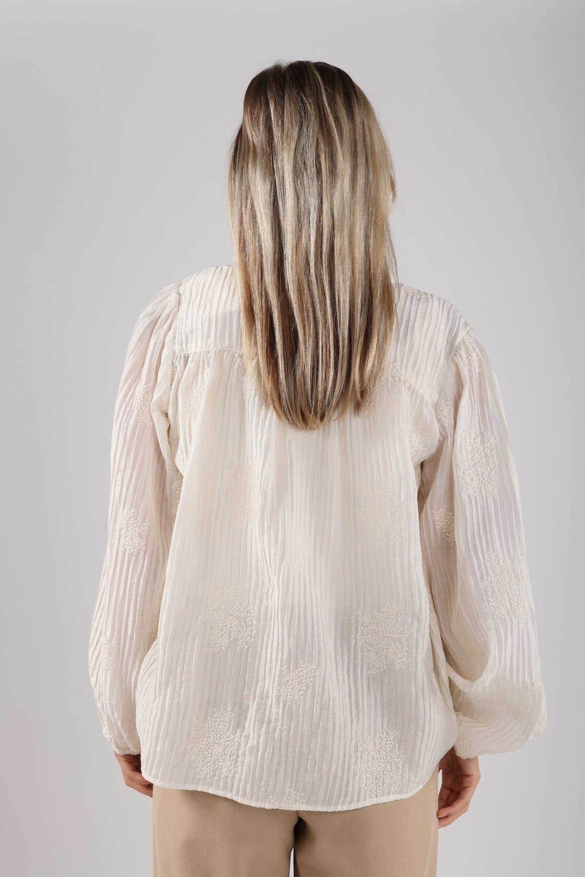 Daan Blouse Embroidery | Off White