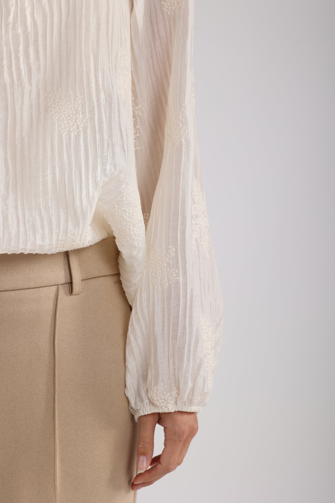 Daan Blouse Embroidery | Off White