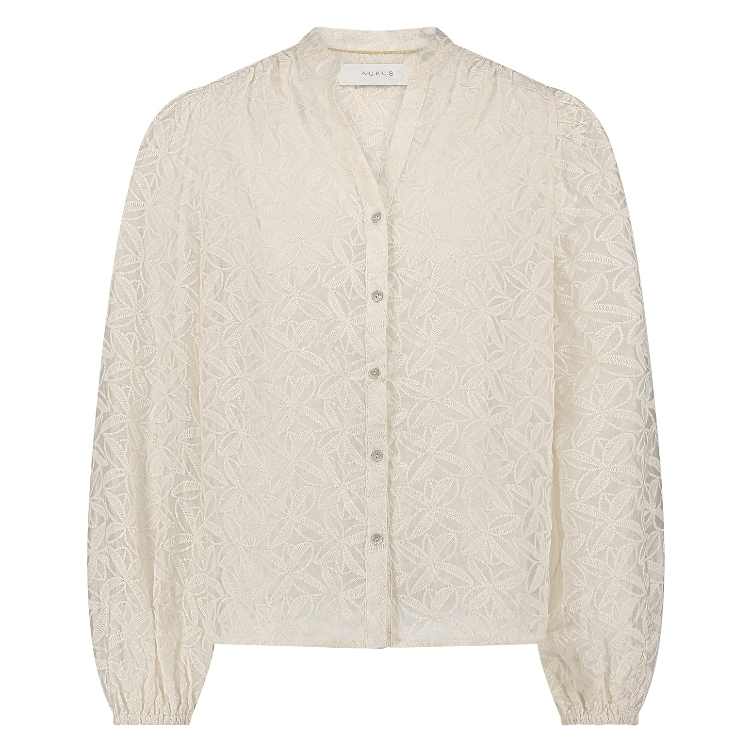 Malaga Blouse Embroidery | Off White