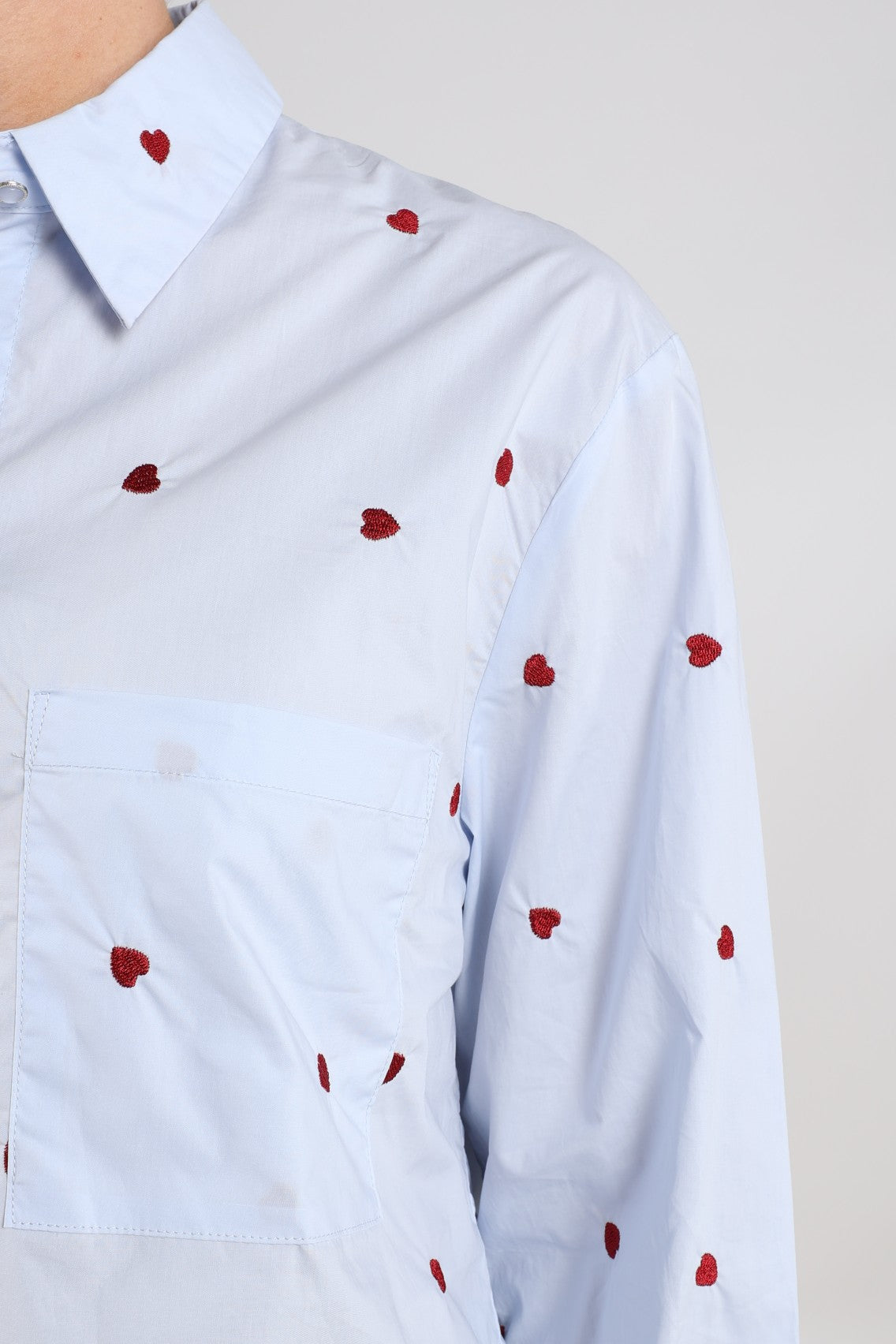 Sorrento Blouse Heart | Sky/Kiss