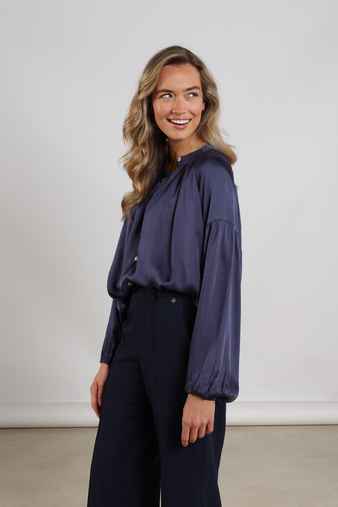 Elly Blouse | Navy