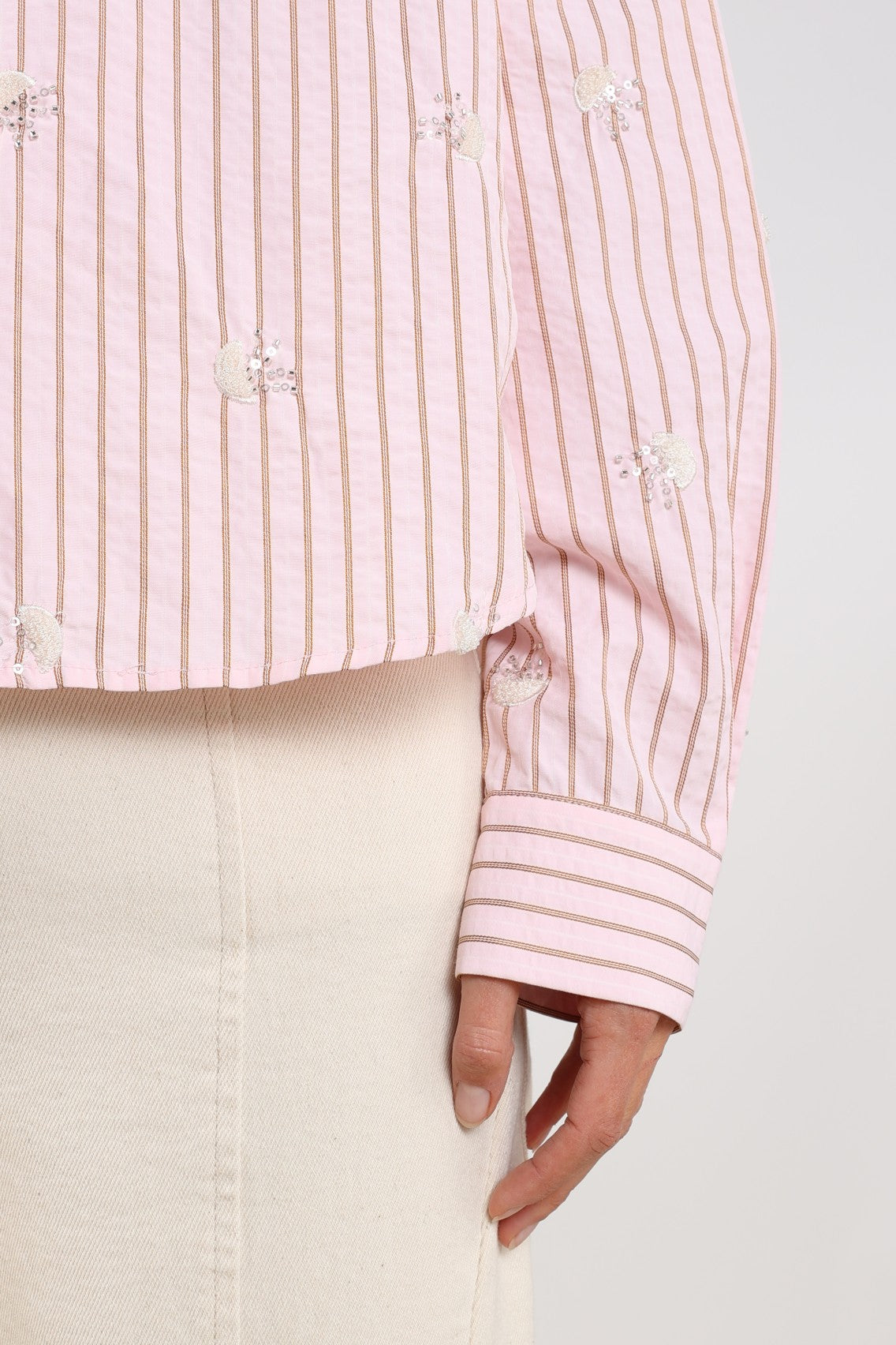 Nowi Blouse Stripe | Blush