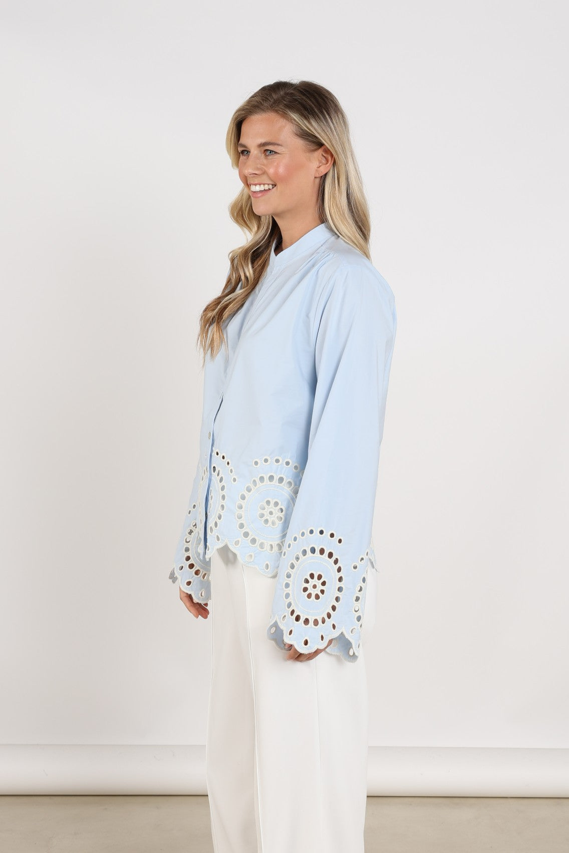 Bella Blouse Embroidery | Cloudy