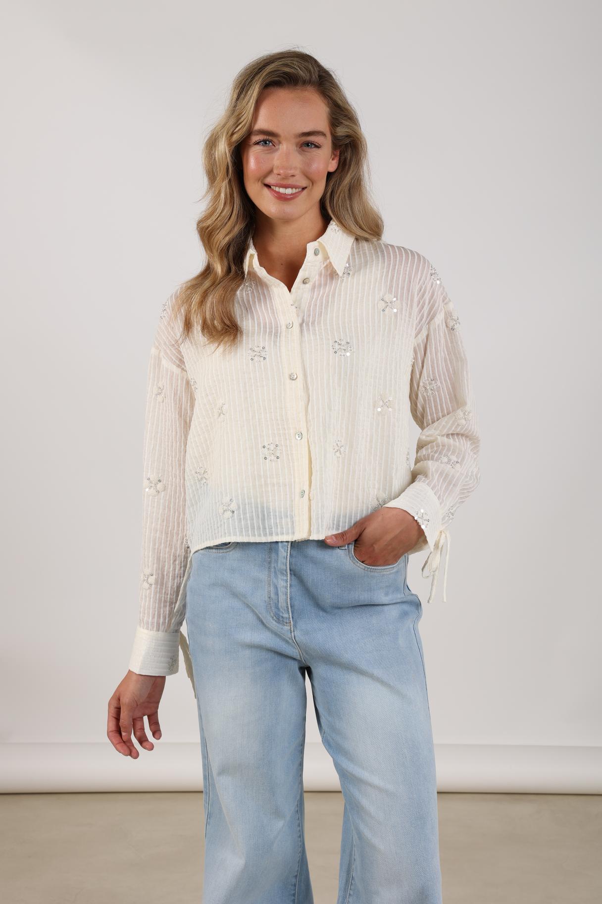 Bailey Blouse Beads | Off White