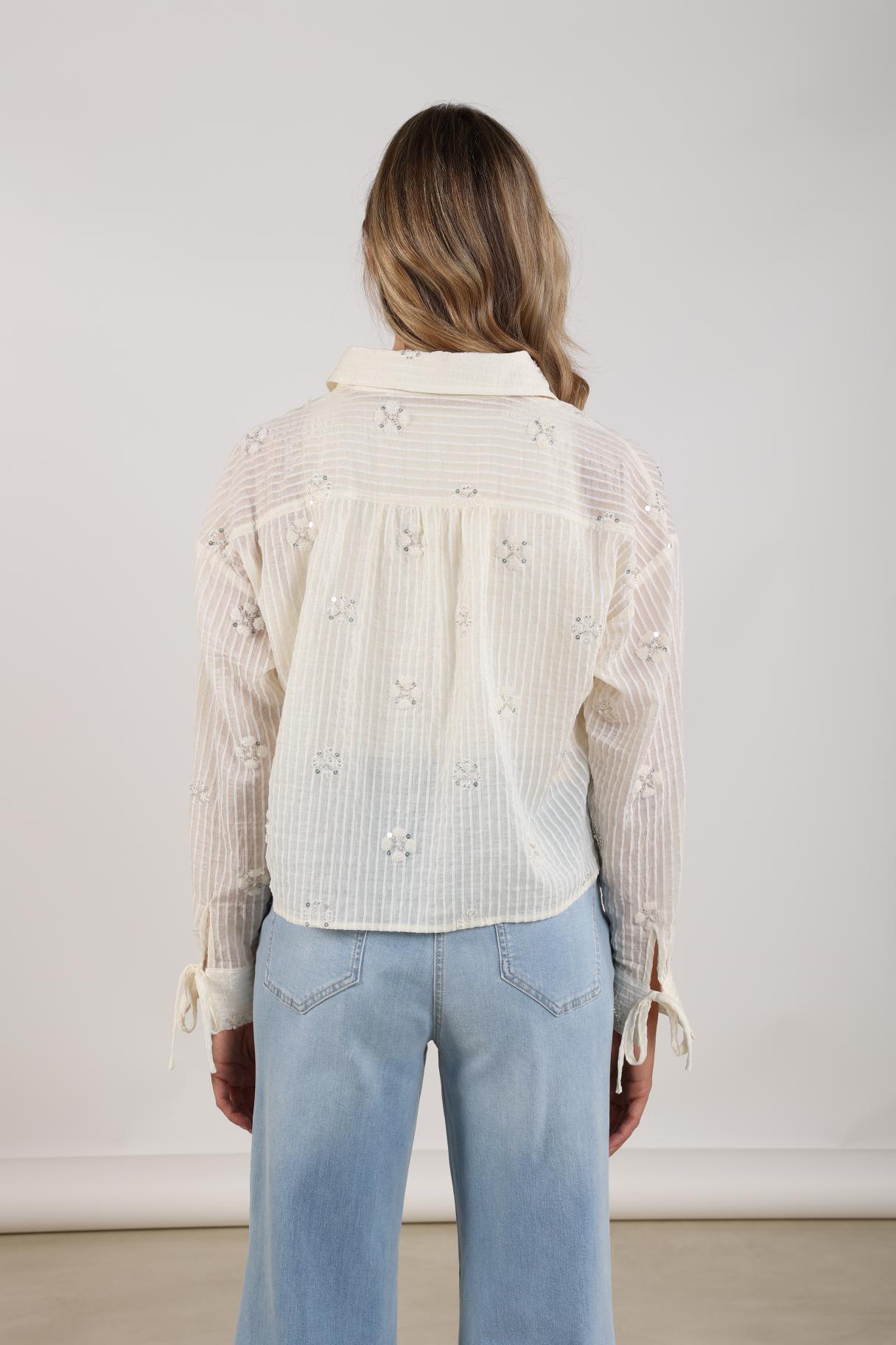 Bailey Blouse Beads | Off White