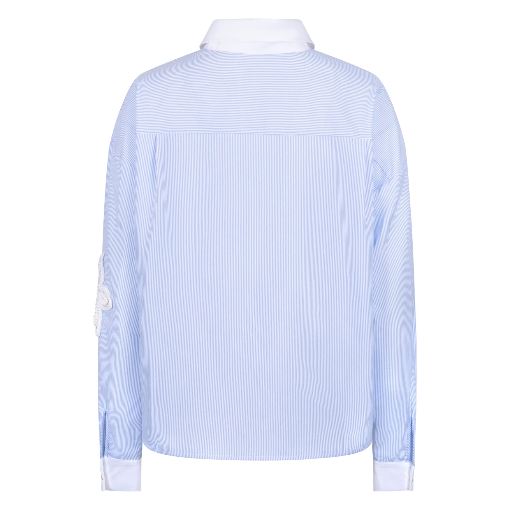 Tessa Blouse Stripe | Offwhite/Cloudy