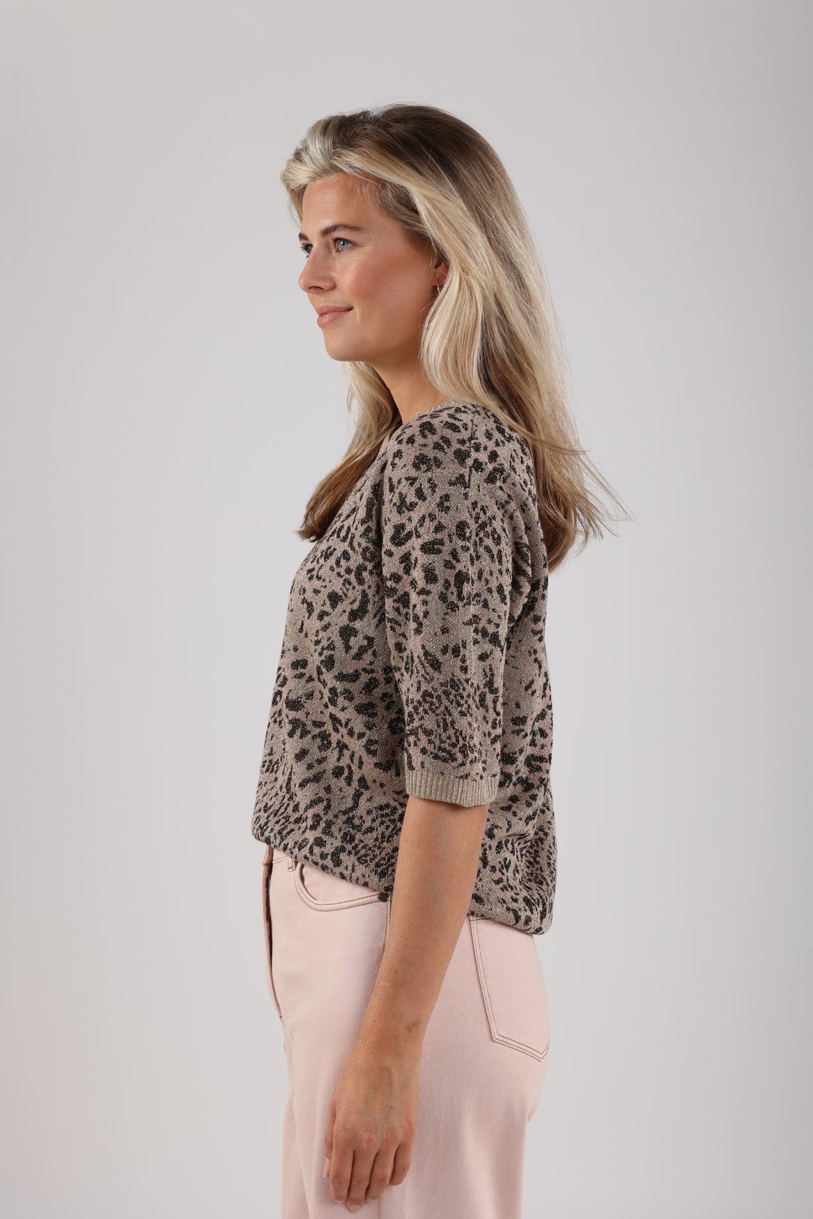 Amante Pullover Panter | Dark Sand/Blush