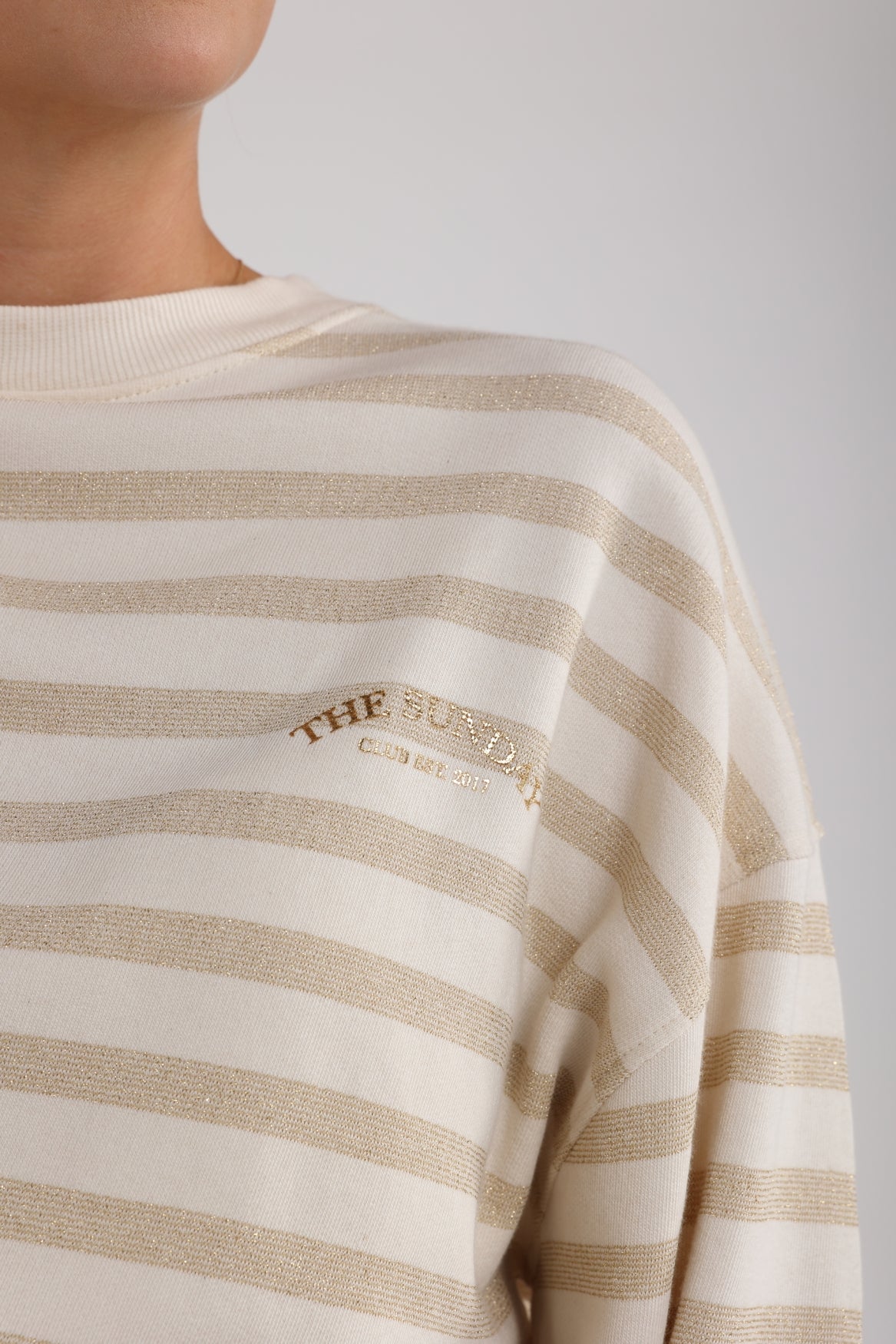 Noa Pullover Stripes | Offwhite/Sand