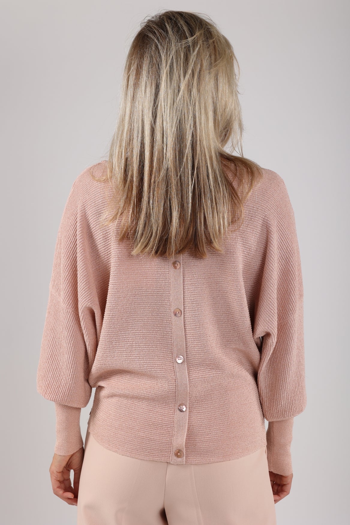 Batwing Pullover Lurex | Powder