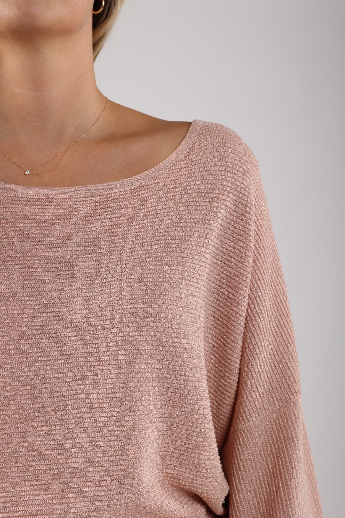 Batwing Pullover Lurex | Powder