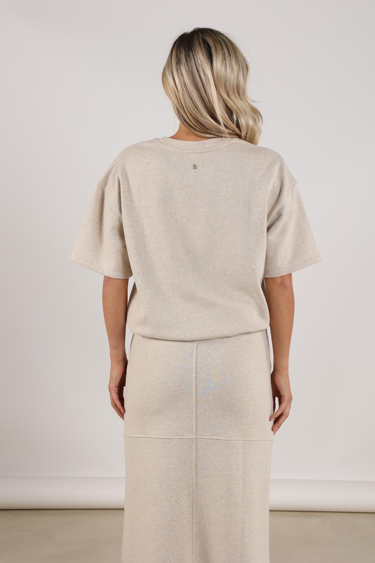 Roos Pullover Lurex | Sand