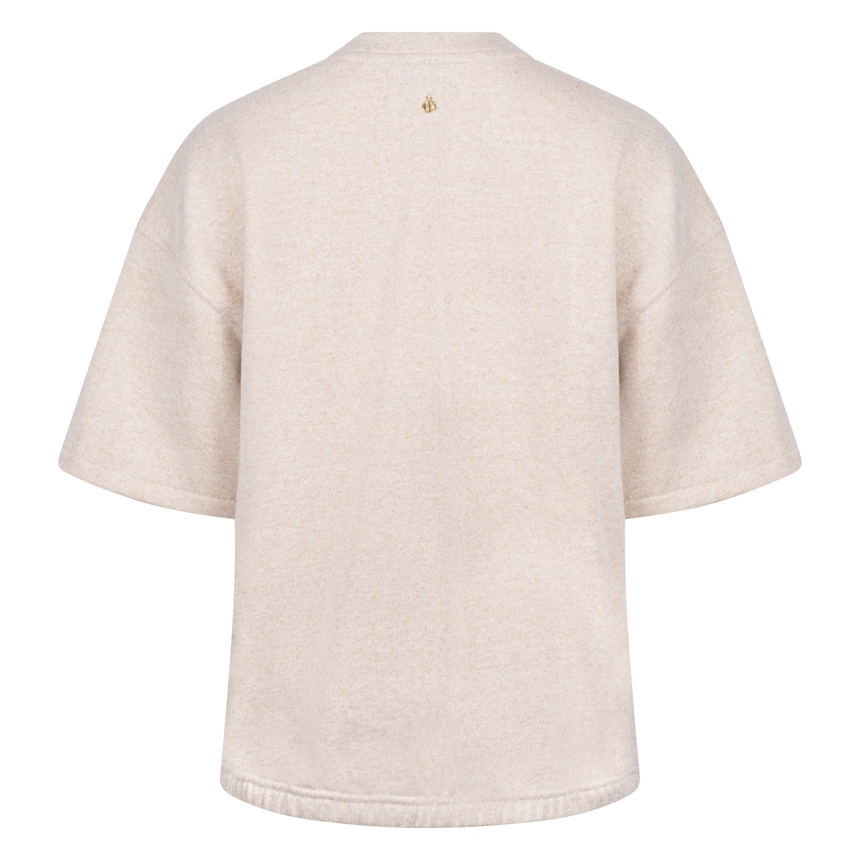Cici Pullover Lurex V-neck | Sand