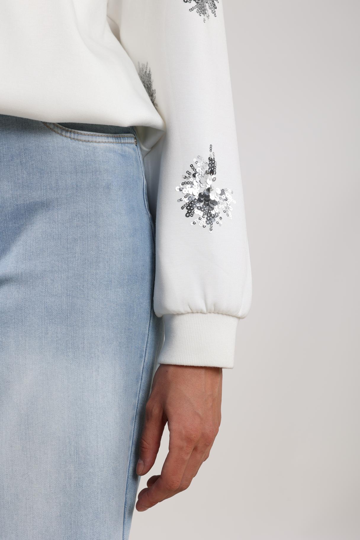 Suzanne Pullover Paillet | Off White