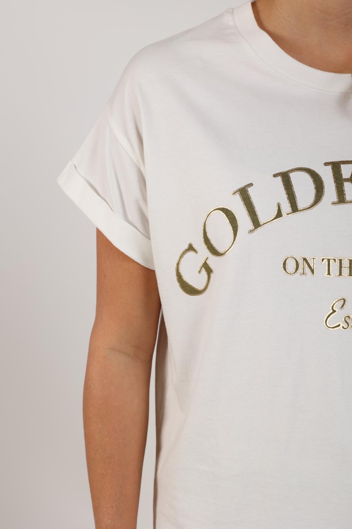 Sanne Shirt Golden Days | Offwhite/Army