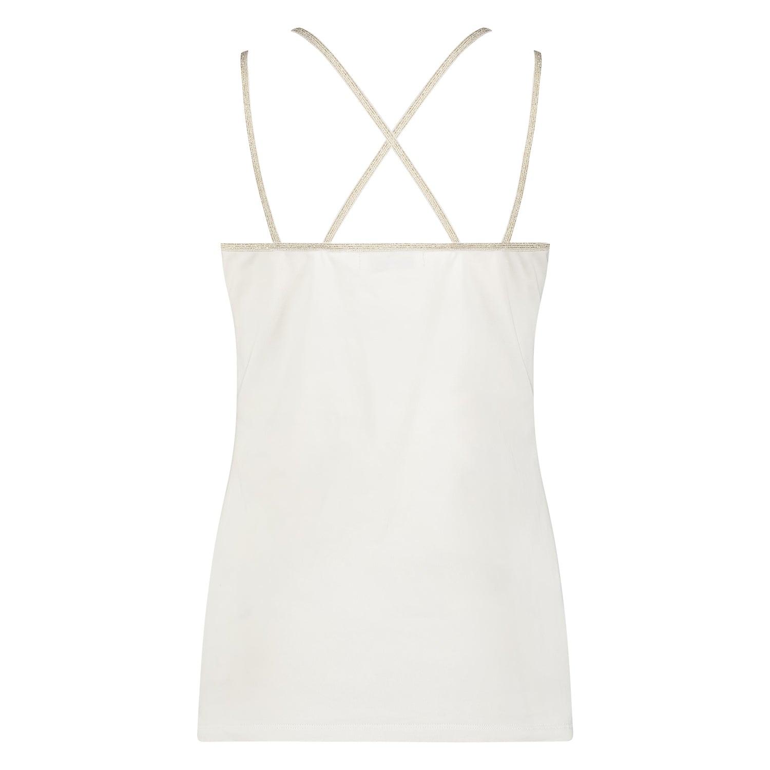 Carlijn Singlet | Offwhite/Gold