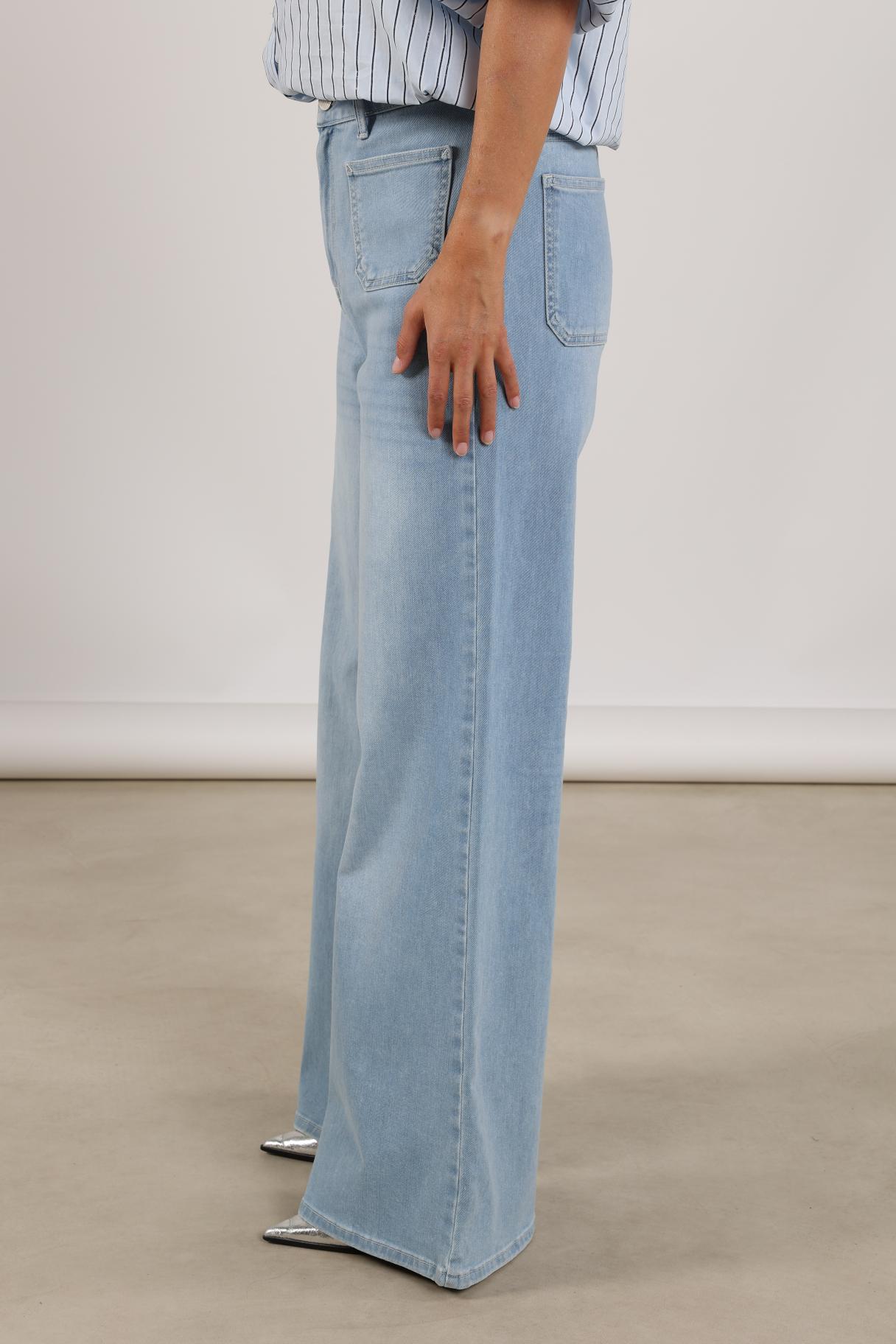 Scarlet Pants | Bleached Denim