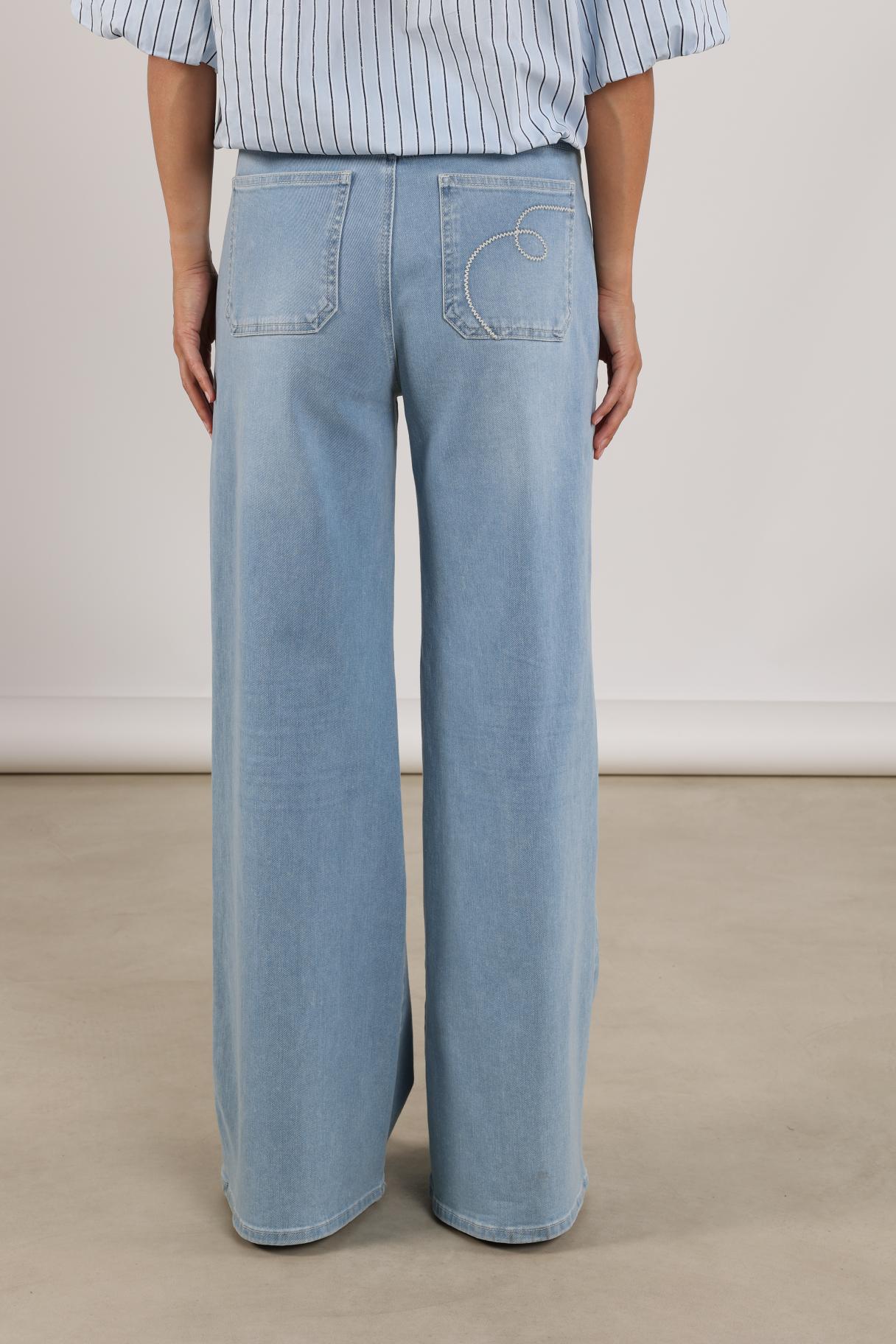 Scarlet Pants | Bleached Denim