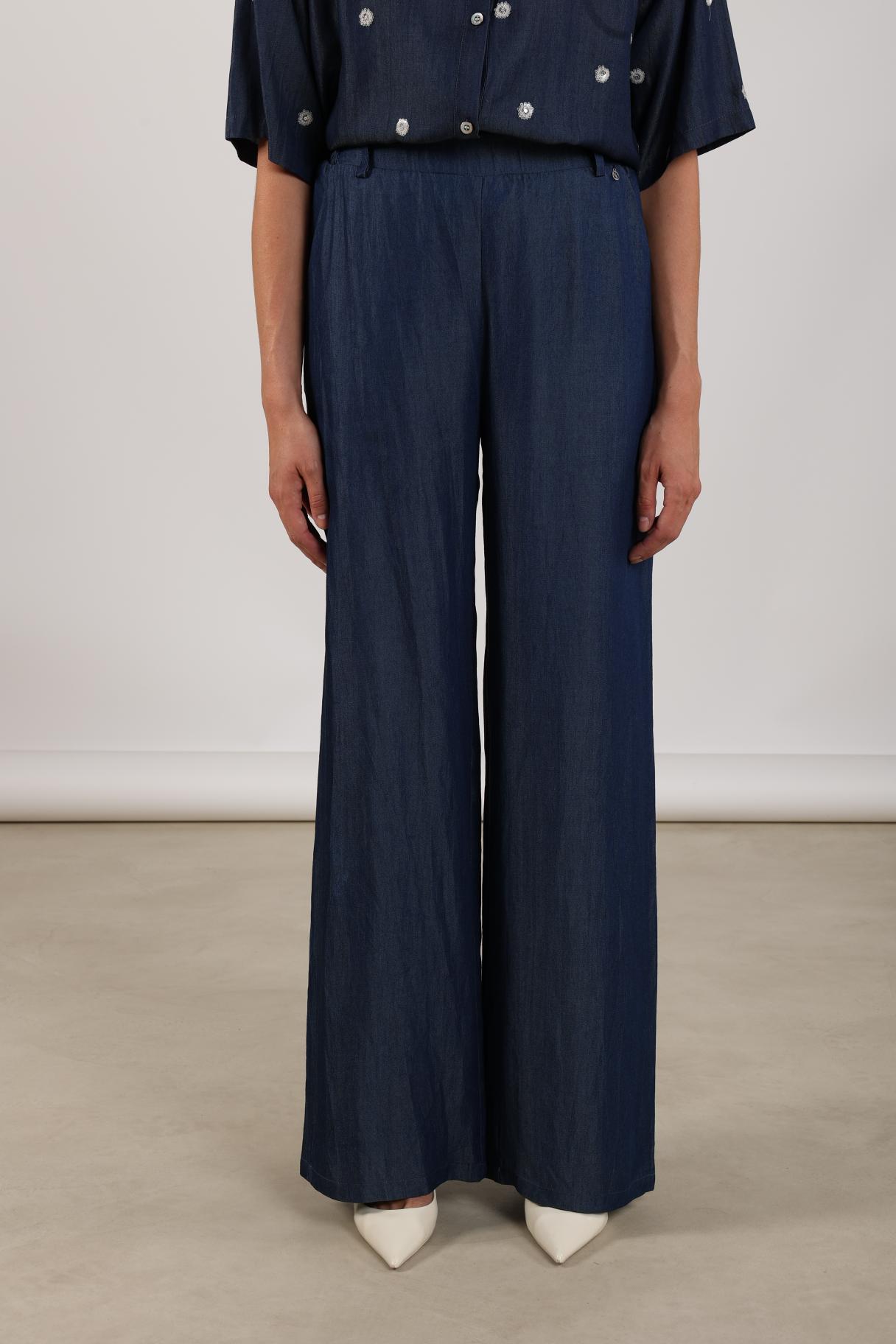 Kylie Pants Glossy | Navy