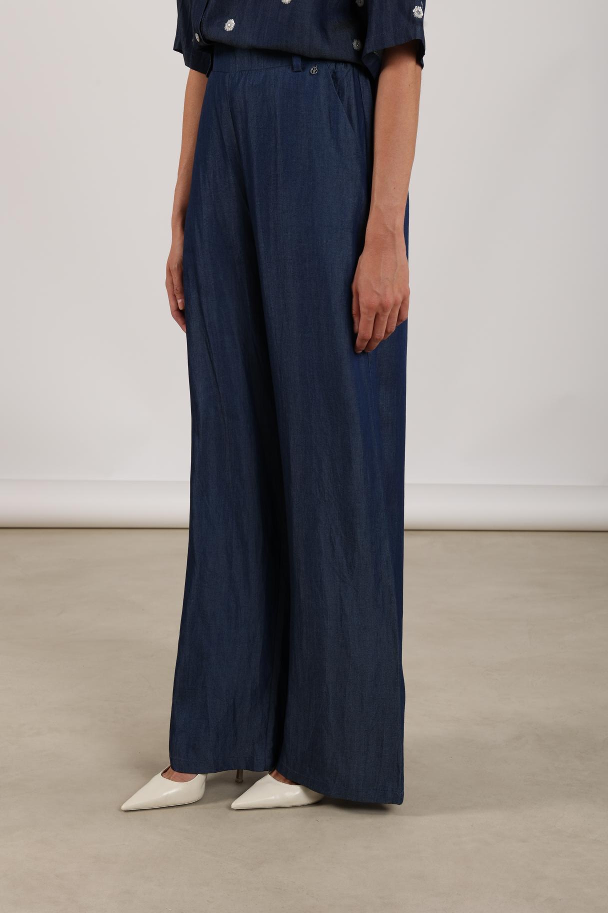 Kylie Pants Glossy | Navy