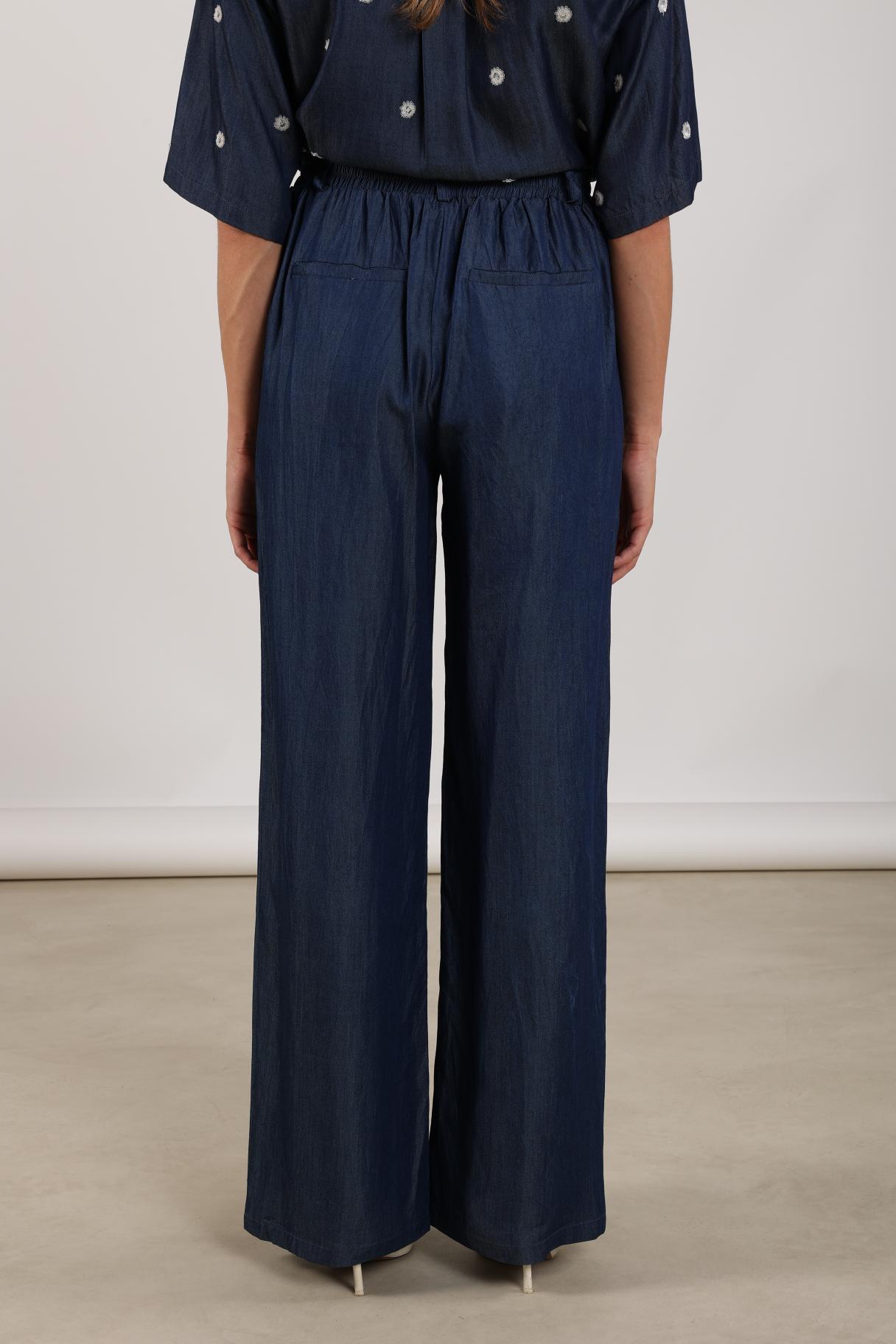 Kylie Pants Glossy | Navy