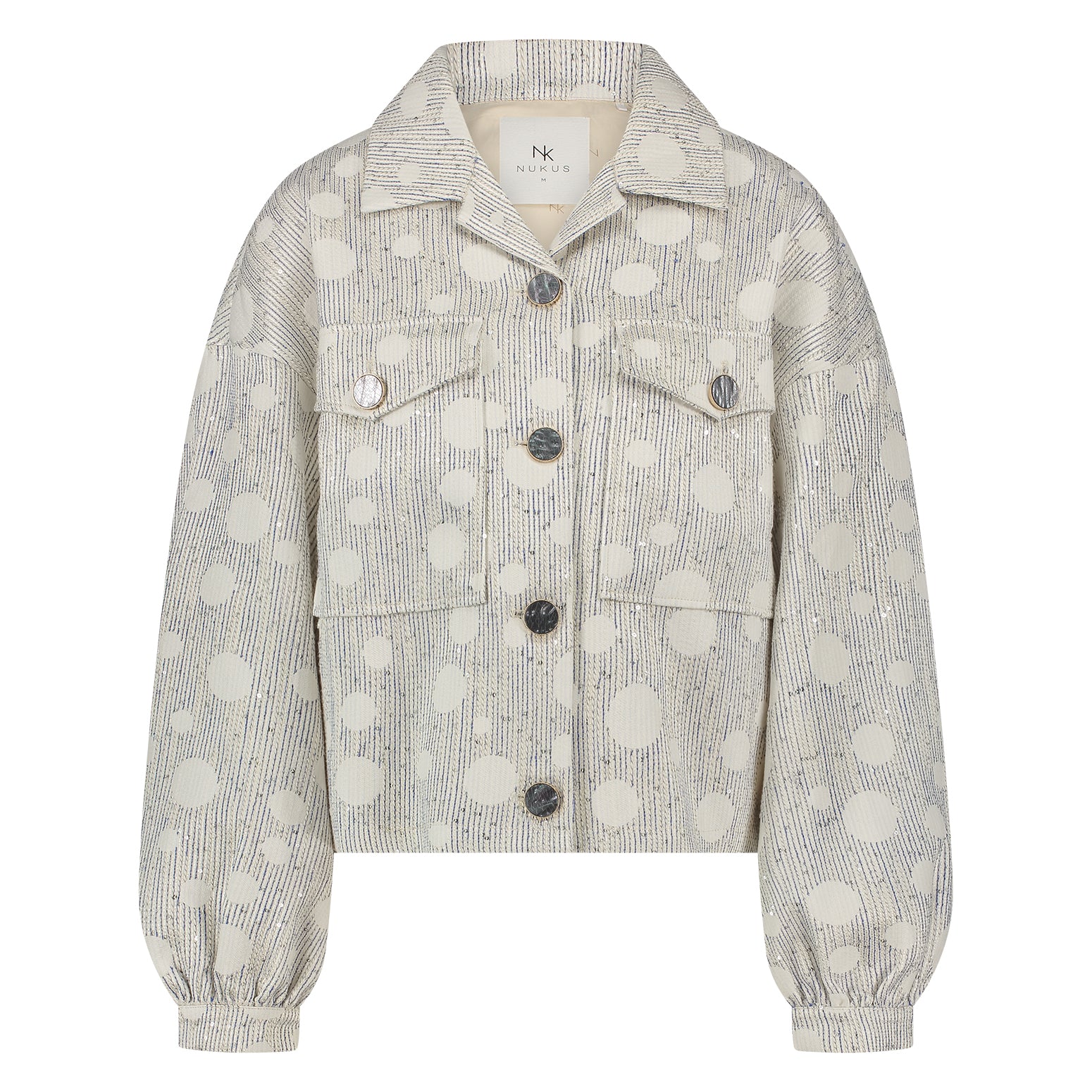 Harmony Jacket Dott | Offwhite/Navy