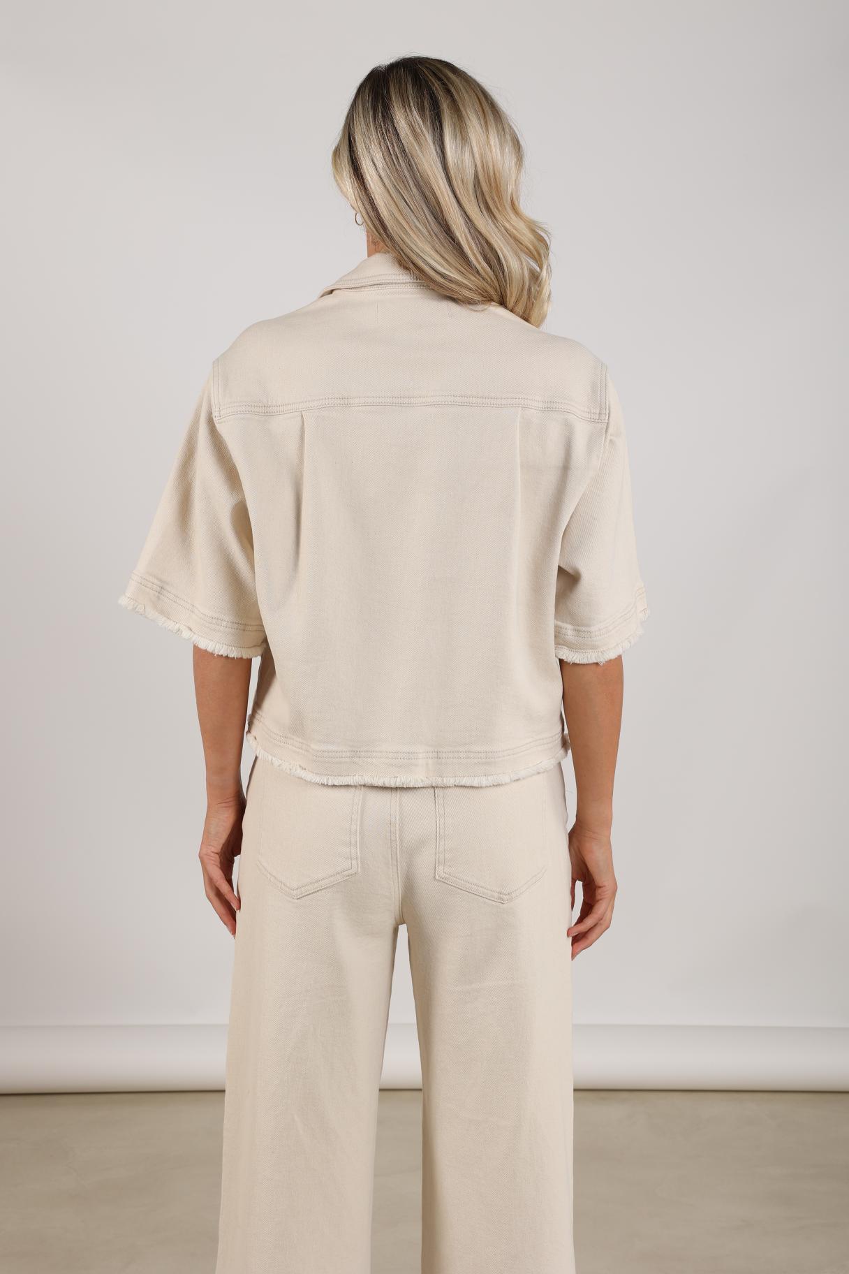 Charlie Jacket Ruffle | Off White