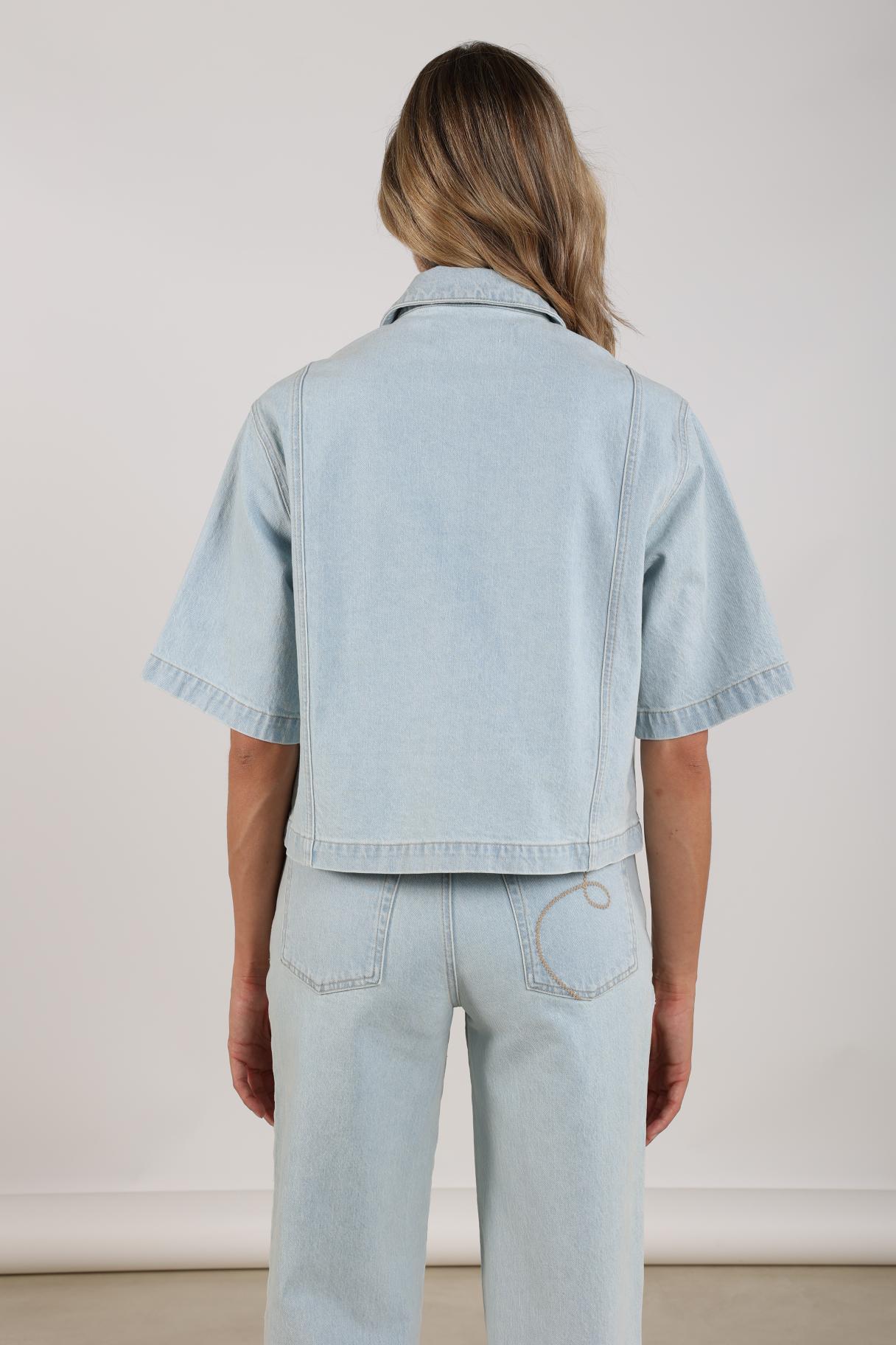 Stijn Jacket | Bleached Denim