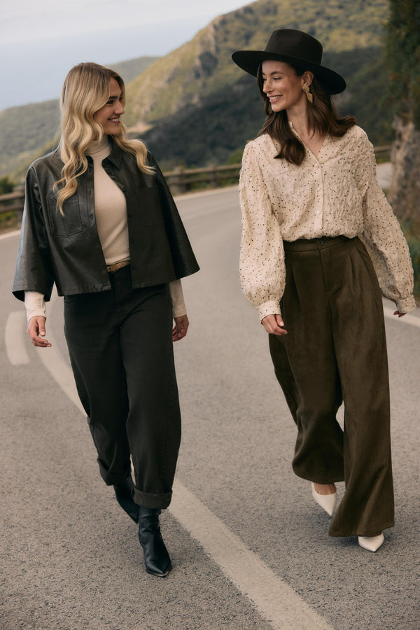 Bodine Pants Suede | Moss
