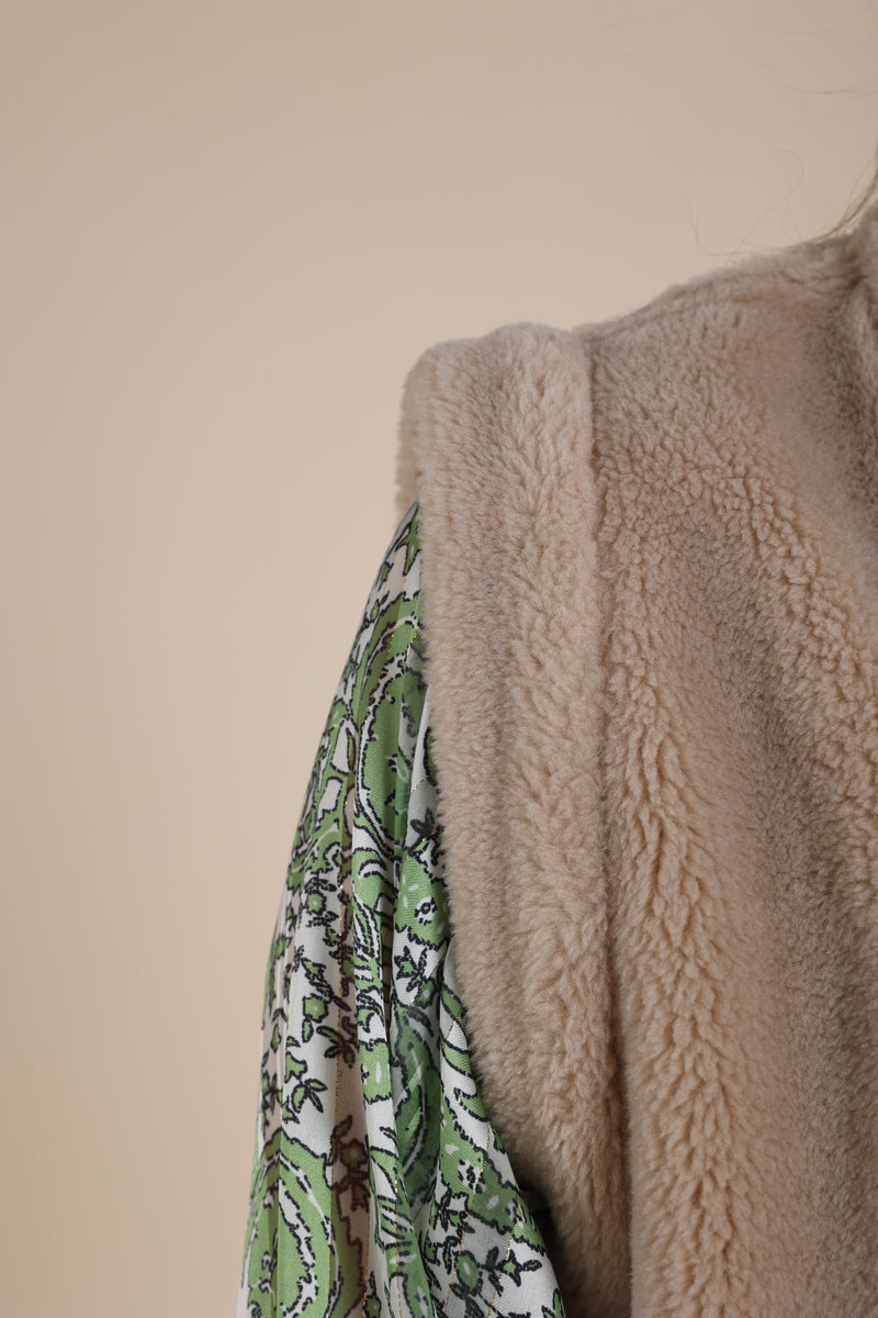 Elise Teddy Gilet Sand