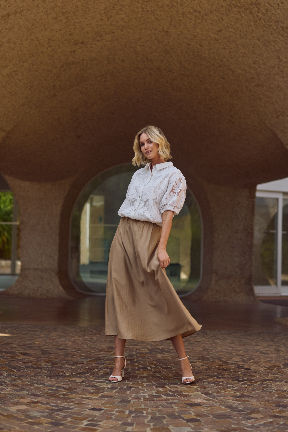 Berit Blouse Embroidery | Off White