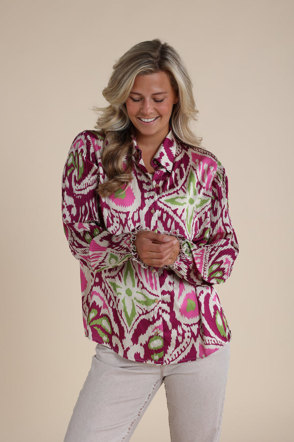 Roos Blouse Magenta