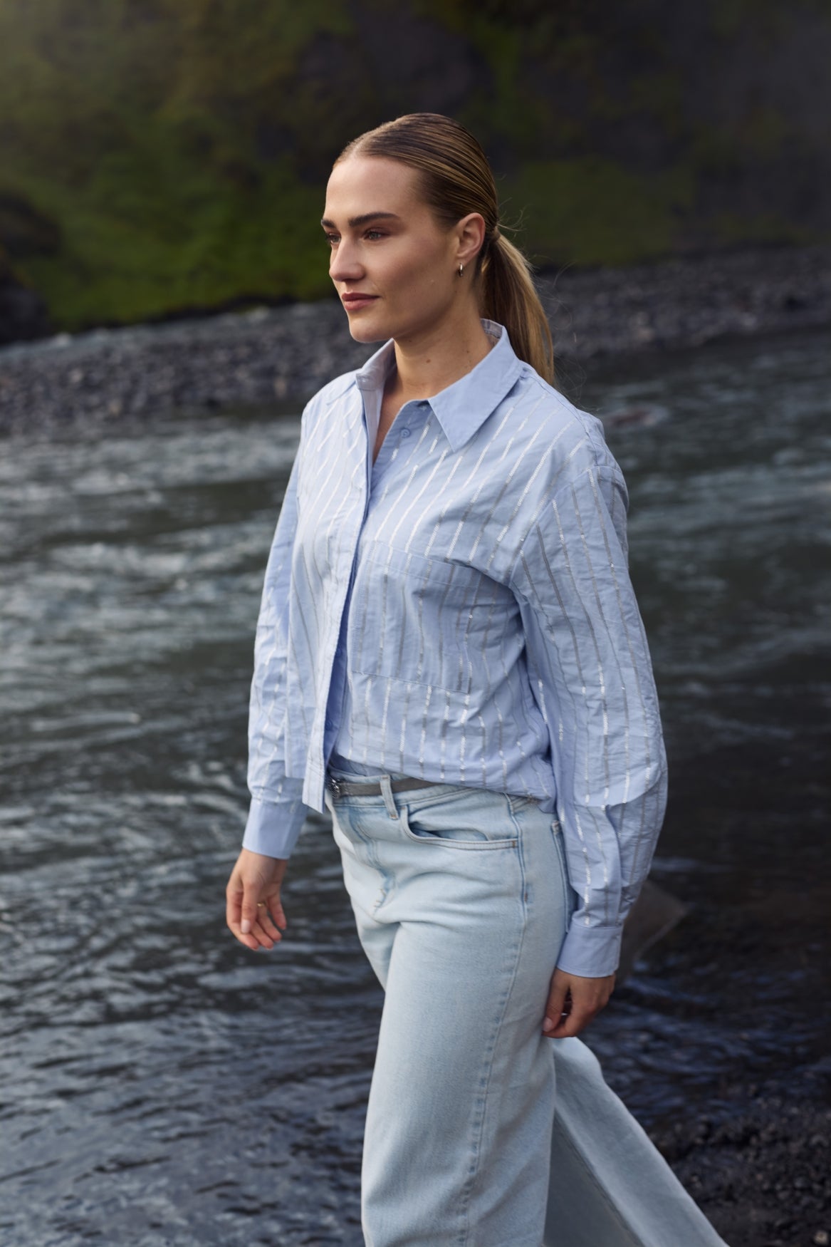 Sorrento Blouse Paillet | Ice