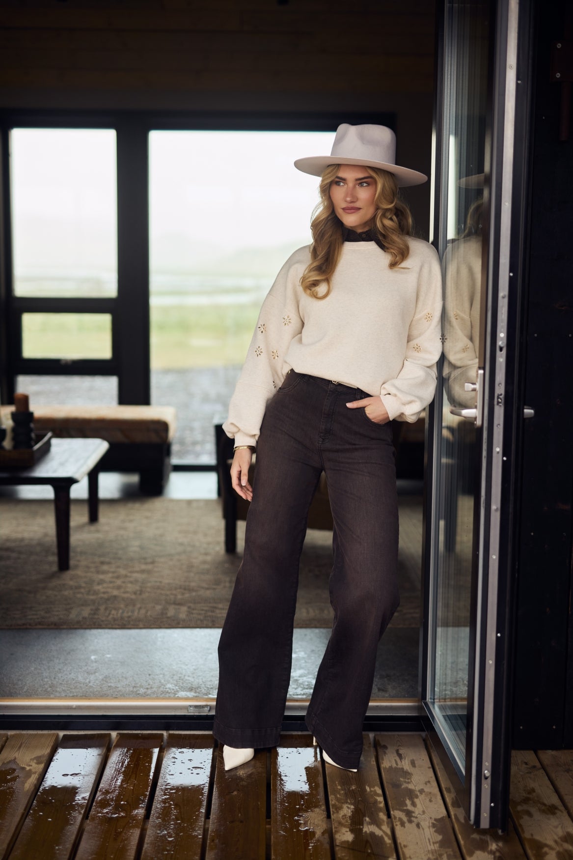 Abby Pants Denim | Dark Chocolate