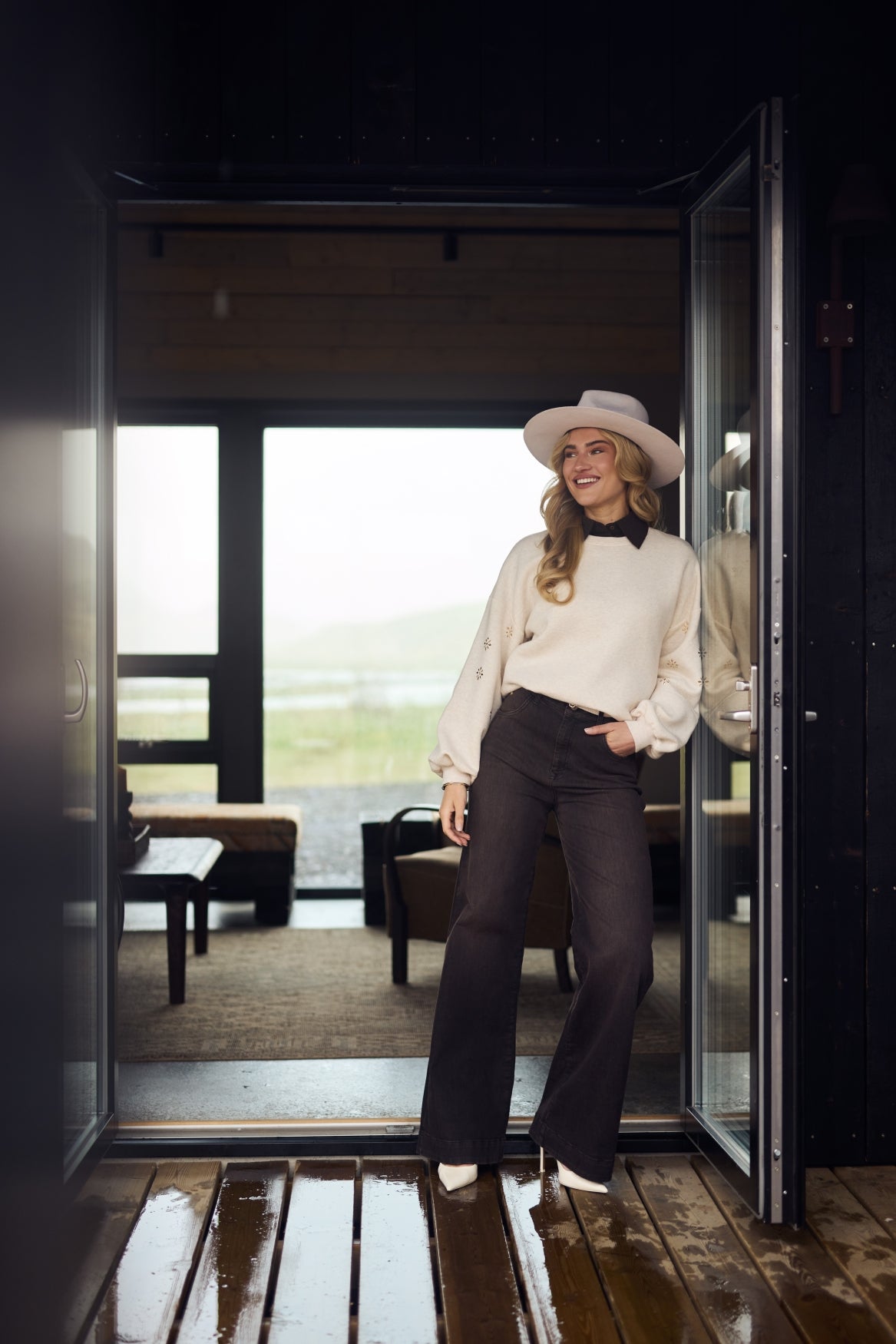 Abby Pants Denim | Dark Chocolate