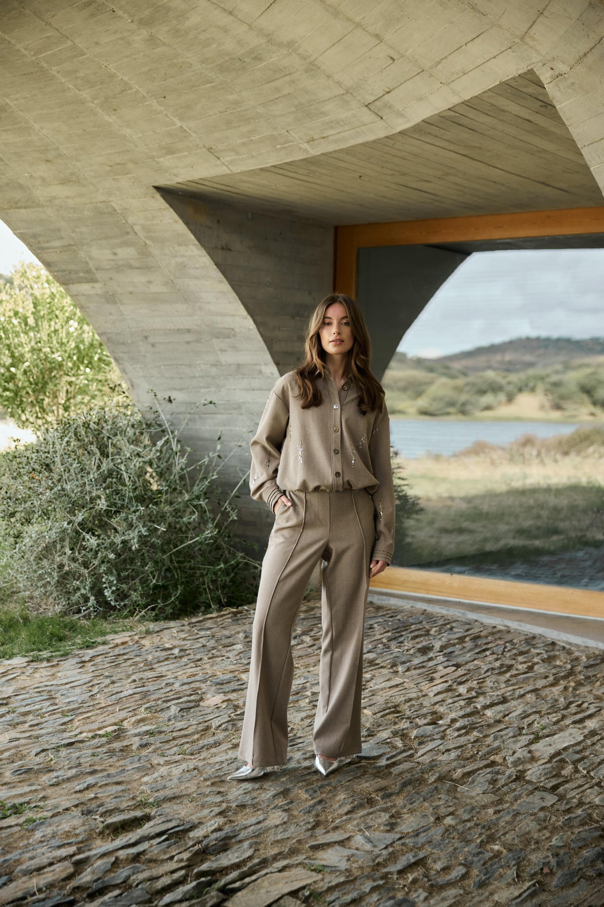 Jill Pants | Taupe