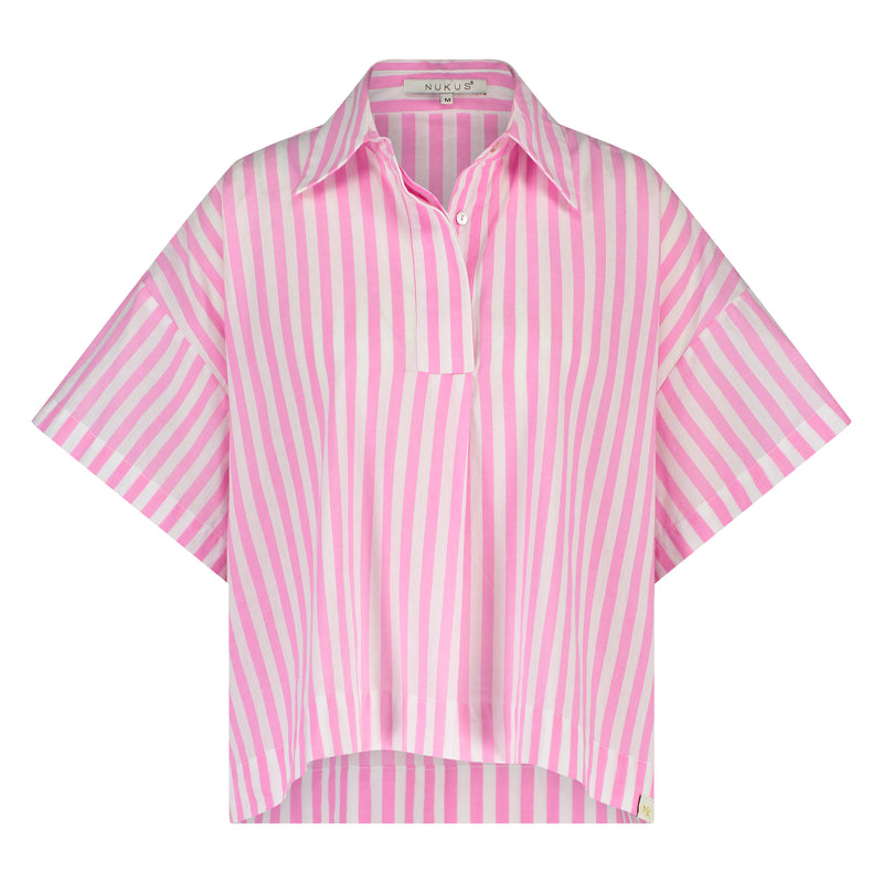 Ariella Blouse Stripe Pink/White