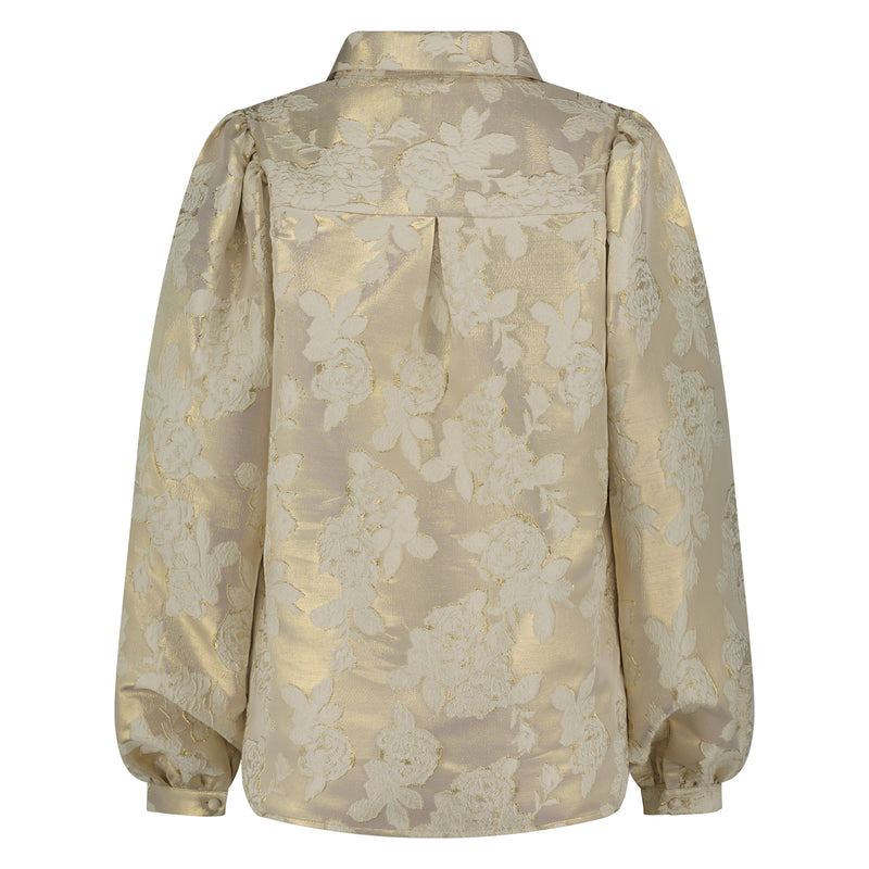 Lettie Blouse Gold/Off White
