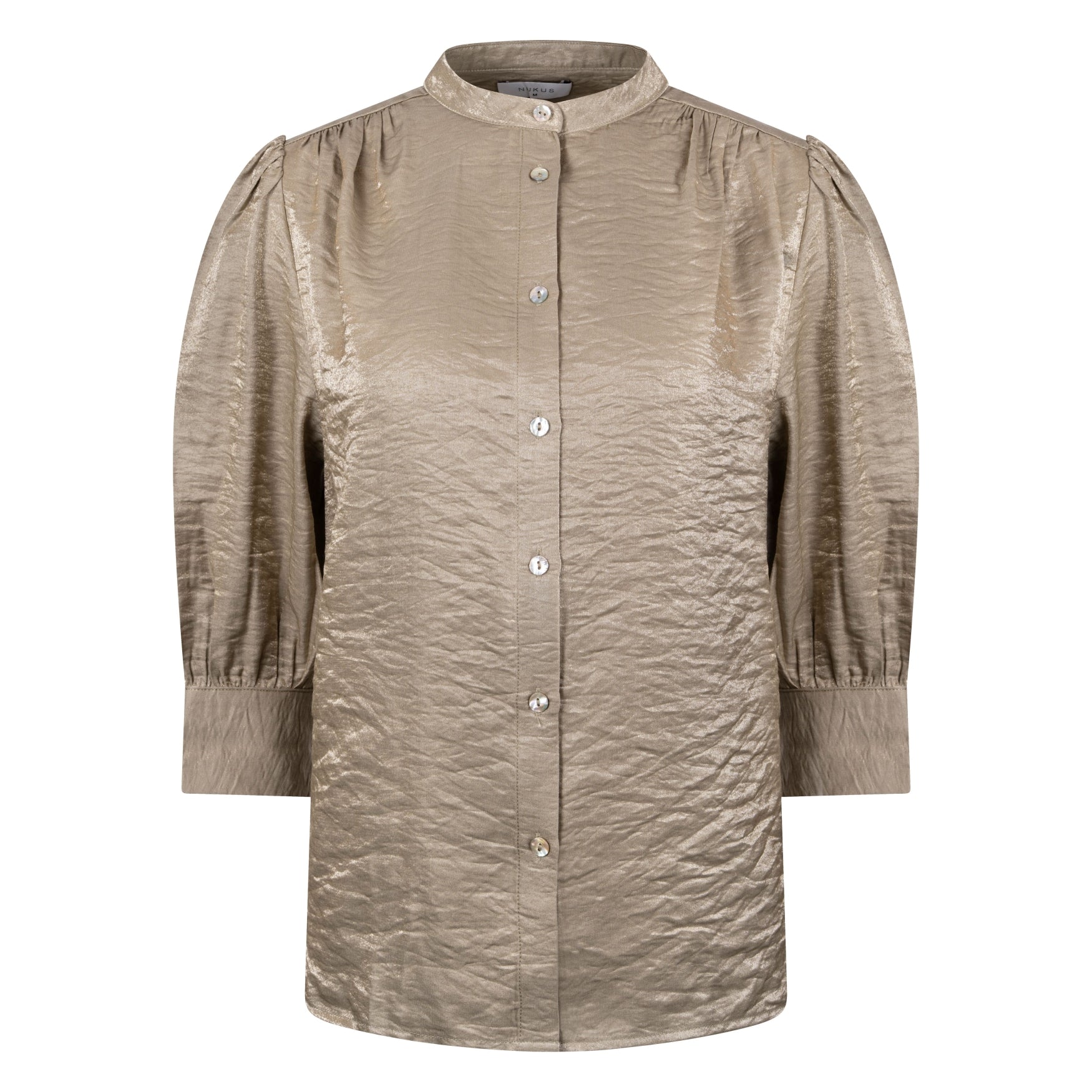 Lilly Blouse Shiny | Army