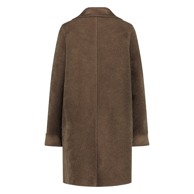Minte Coat Lammy Brown