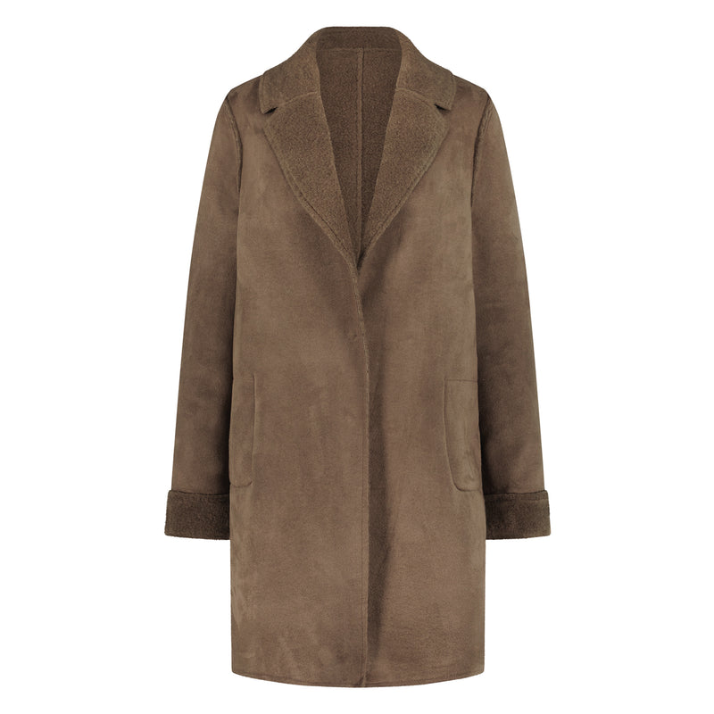 Minte Coat Lammy Brown