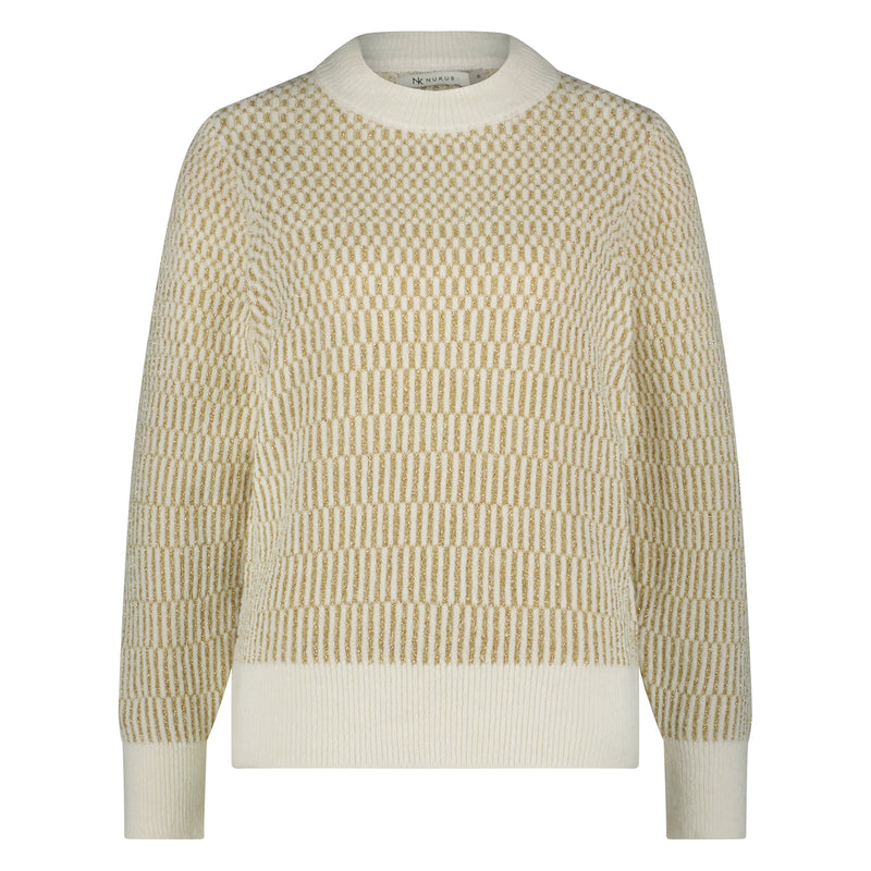 Patsy Pullover White/Gold